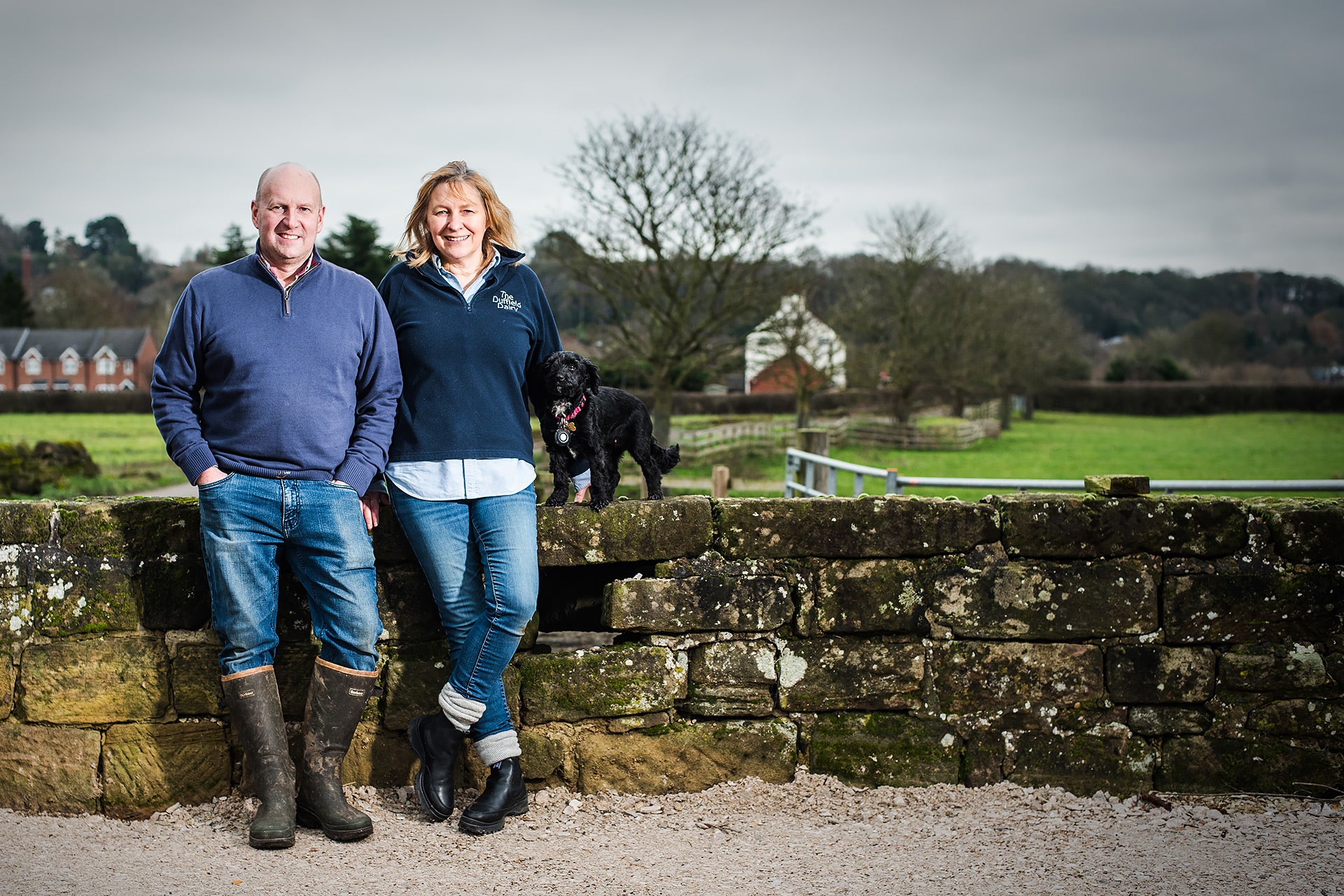 Two local producers on a farm