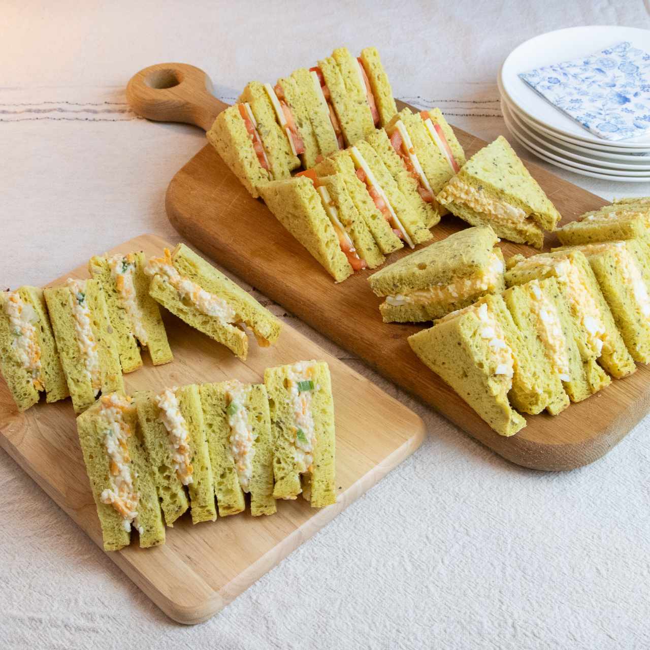 Vegetarian sandwich platter